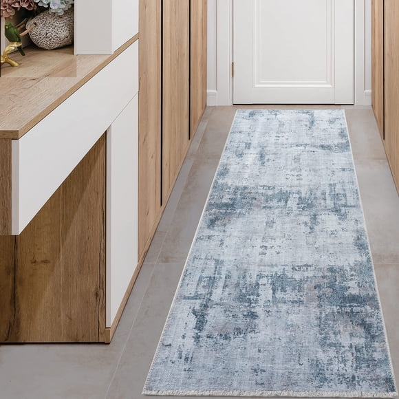 BY COCOON 2'6"x8' Runner Rug| Carpet Runner Kitchen Rug Kitchen Runner Washable Rug Entryway Rugs Hallway Runner Kitchen Mat Small Rug Runners Rugs for Hallway Non Slip Kitchen Carpet (80 Cm x 244 Cm)