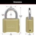 thumbnail image 2 of Master Lock 175D Corps solide Définissez votre propre cadenas à combinaison, 2 of 5