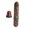 thumbnail image 2 of Embossed Sewing Thimble Case European Style Storage Sewing Metal Cross Stitch Option 1, 2 of 8