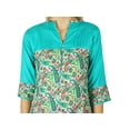 thumbnail image 4 of Bimba Kurta Kurti Personnalisée en Coton pour Femmes, Ethnique Indienne, Haut à Manches 3/4, Tunique Décontractée, 4 of 6