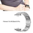 thumbnail image 3 of Replacement Smartwatch Strap Double Snap 3 Beaded Stainless Steel Replacement Wristband For Mi Band 8 Pro, 3 of 8