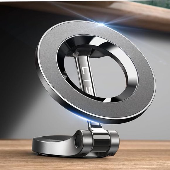 LISEN Magnetic Car Phone Mount – Universal Dashboard Holder for iPhone, Samsung & Android – Strong Magnet Car Mount for Smartphones & GPS – Hands-Free Mobile Stand for Vehicles