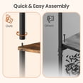 Superfast Toolless Assembly, 6-Tier Living Room Shelf, standing ...