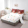thumbnail image 3 of 7 Piece Bed in a Bag Queen Size Comforter Set for Kids Christmas Bedding Set,Merry Christmas Reversible Bed Set,Snowman Comforter with Sheet Set,All Season, 3 of 5