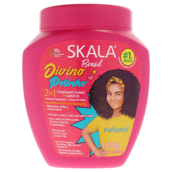 2 in 1 Divine Pot Kids Hair Treatment Conditioning Plus Leave in by Skala for Kids - 35.2 oz Treatment