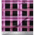 thumbnail image 1 of Soimoi Rayon Fabric Check Check Print Sewing Fabric Yard 56 Inch Wide, 1 of 4