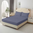 thumbnail image 4 of Vaidha Double Bed Fitted Sheet Piece Non-Slip Fixed Bed Cover All-Inclusive Mattress Protection Bed Cover Soft Fiber Suitable For Sleeping Naked, 4 of 7