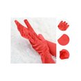 thumbnail image 2 of Unique Bargains Gants pour Femmes Brillants Extensibles Longueur Opéra à Doigts Complets 1 Paire Rouge, 2 of 5