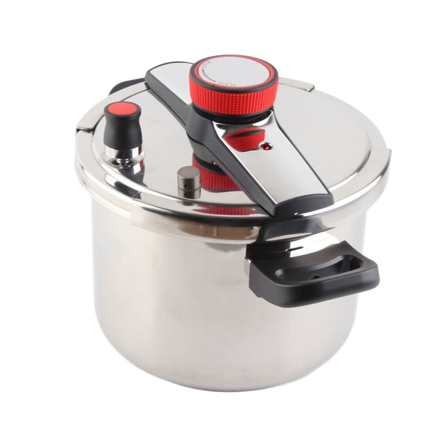 Stainless Steel Pressure Cooker, 5L/6L/8L Stovetop Pressure Canner With Easy Lock Lid, Gas & Induction Compatible Rice Cooker Explosion Proof Pressure Pot For Home, Commercial