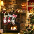 thumbnail image 4 of Coofit Christmas Stocking Gnome Festive Decorative Xmas Hanging Sock Holiday Stocking, 4 of 10