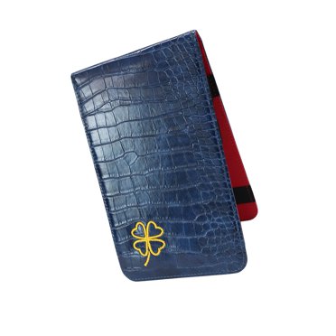 Xingzhi Golf Scorecard Holder Stylish Golf Score Cards Wallet Golfer Yardage Book Covers Blue 19.5 x 12 x 1cm 1Set