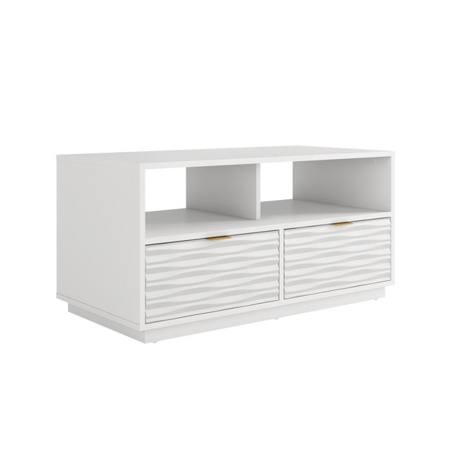 Sauder Morgan Main TV Stand, White, 428258