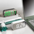 thumbnail image 2 of Maytalsory Table Clock Two Alarms Brightness Adjustment Night Mode 2. Time Alarm Clock White yellow light, 2 of 6