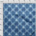 thumbnail image 3 of oneOone Cotton Cambric Medium Blue Fabric Geometric Craft Projects Decor Fabric Printed By The Yard 42 Inch Wide, 3 of 4