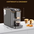thumbnail image 3 of Fully Automatic Espresso Machine 20 Bar, Coffee Machine With Milk Frother Steam Wand，Built-In Grinder, 1.5l Water Tank，One-Touch Control Panel for Latte, Cappuccino, Macchiato & Iced Coffee, 3 of 8