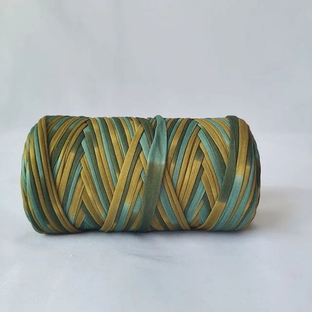 300g Cotton Rainbow Yarn for Knitting DIY Soft Wool Crochet Bag String Section Dyed Colored Weaving Thread Puffy Chunky