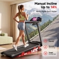 thumbnail image 2 of RHYTHM FUN Treadmill with 14% Incline for Home, Portable Treadmill with 7.5mph Adjustable Speed ,350lbs Capacity, APP Control, 2 of 7