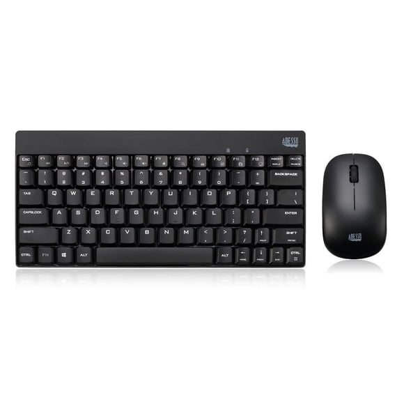 Adesso WKB-1100CB Wireless Spill Resistant Mini Keyboard & Mouse Combo
