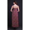 thumbnail image 5 of Bimba Robe Longue Maxi à Bretelles Spaghetti Ajustables à Imprimé Floral, Tenue de Plage d'Été - Moyen, 5 of 5