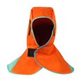 thumbnail image 3 of Almencla Flame Retardant Welding Hood Welding Hat Heat Resistant with Neck Shoulder Drape Orange, 3 of 8
