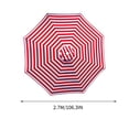 thumbnail image 4 of Dvkptbk 8.8ft Beach Umbrella for Sand, Outdoor Portable Patio Umbrella Replacement Canopy for 8 Ribs, 4 of 4