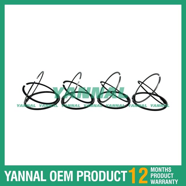 Convient pour Pièces de Moteur Yanmar 4TNE88 Ensemble de piston ring 129005-22500