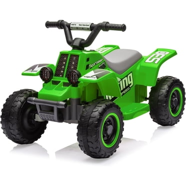 Voiture Tout-Terrain Électrique 6 V pour Enfants - Jouet à Chevaucher pour Tout-Petits avec Lumières DEL, Musique, Marche Avant/arrière, Intérieur/extérieur, Vert