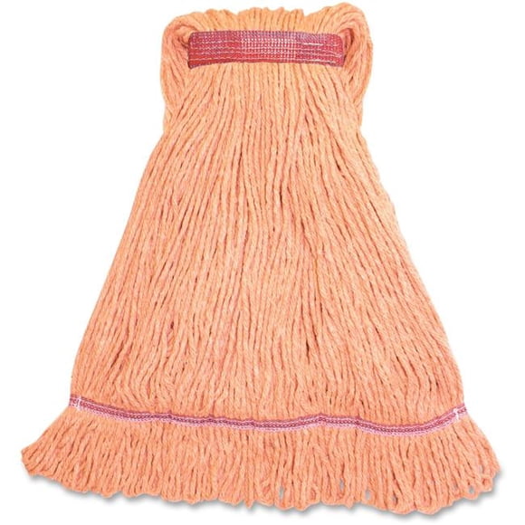 Vadrouille Humide à Bande Étroite avec Boucle Mélange, Grande - Orange