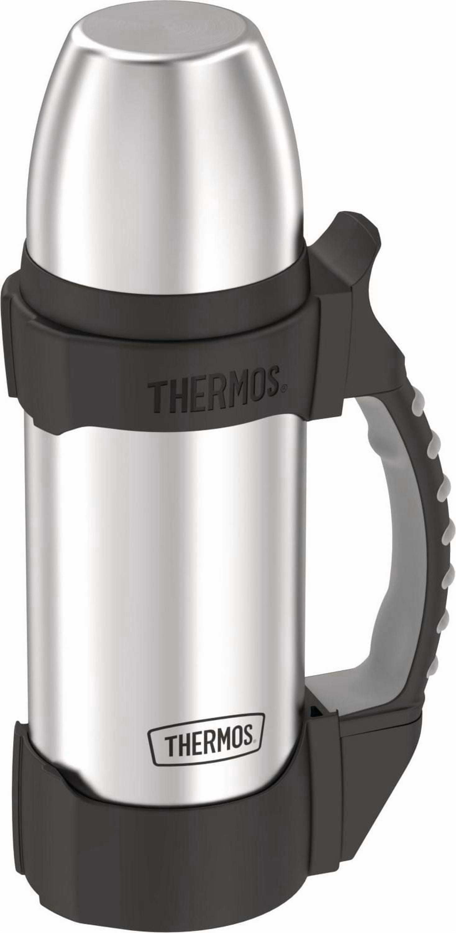 Thermos The Rock Bouteille de Boisson Isolée Sous Vide de 1 Litre, Acier Inoxydable