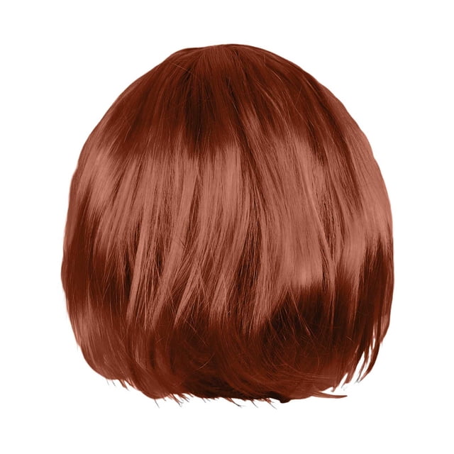 WIFKLSIIPG Perruque pour Femmes Carnaval Perruque en Cheveux Humains 30cm Perruque Courte Convient à la Décoration de Fête 30cm