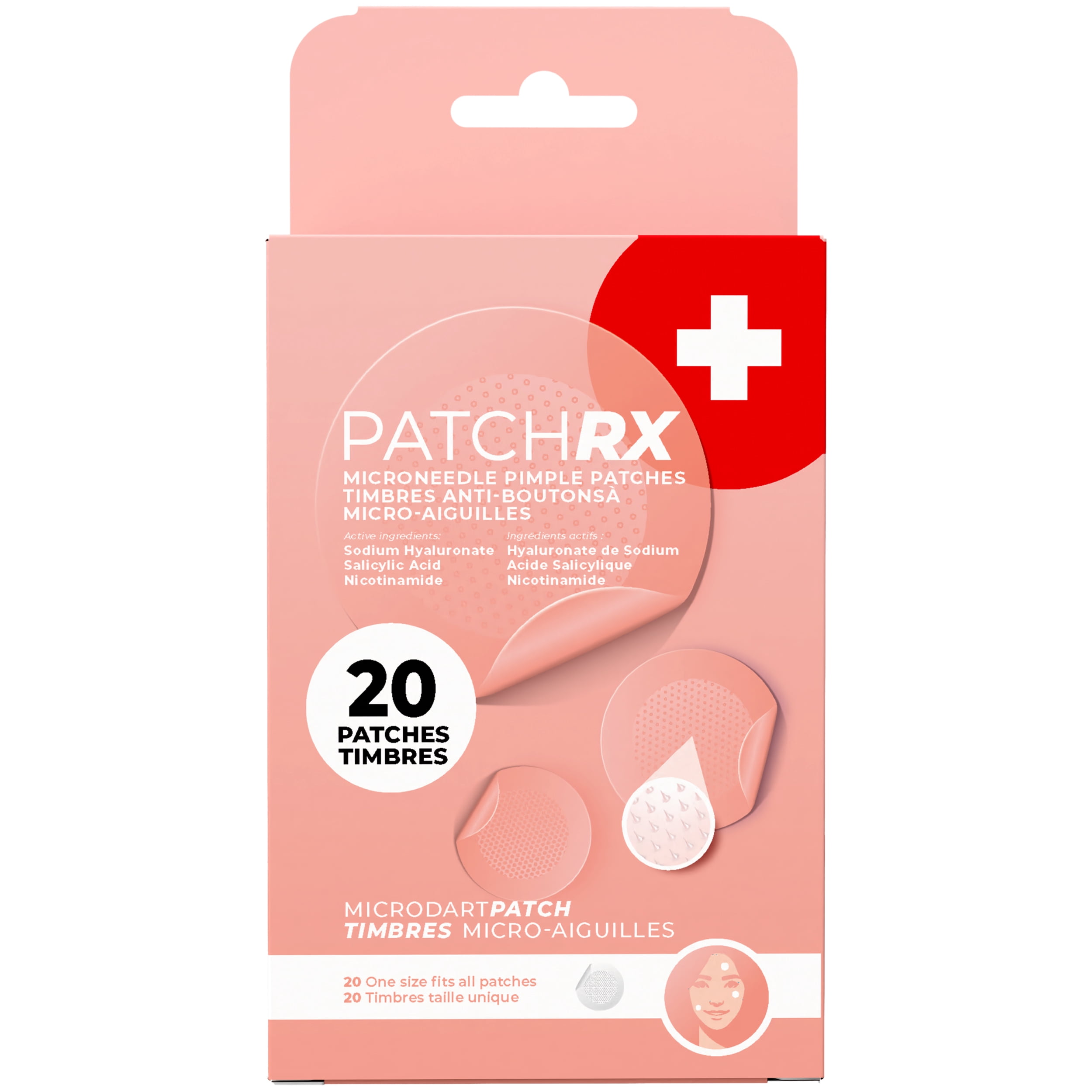 Micro dart pimple patch