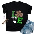 thumbnail image 4 of CEHVOM T-Shirts de la Saint-Patrick pour Femmes Chanceuses, T-Shirt de la Saint-Patrick Chanceux pour Femmes, T-Shirt Décontracté Ample à Imprimé Léopard et Lettres à Manches Courtes et Col Rond pour Femme, 4 of 4