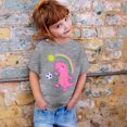 thumbnail image 3 of 6x T-Shirt Lépreux Filles Garçon et Fille Mode Décontractée Imprimé Col Rond Manches Courtes T-Shirt Haut, 3 of 3