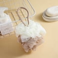 thumbnail image 2 of Aursykel Large Bath Pouf with Long Lasting Two-Color Rope and Foaming Net for Exfoliating and Gentle Lathering Suit for Men and Women Easy to Maintain for a Spa Quality Shower, 2 of 3