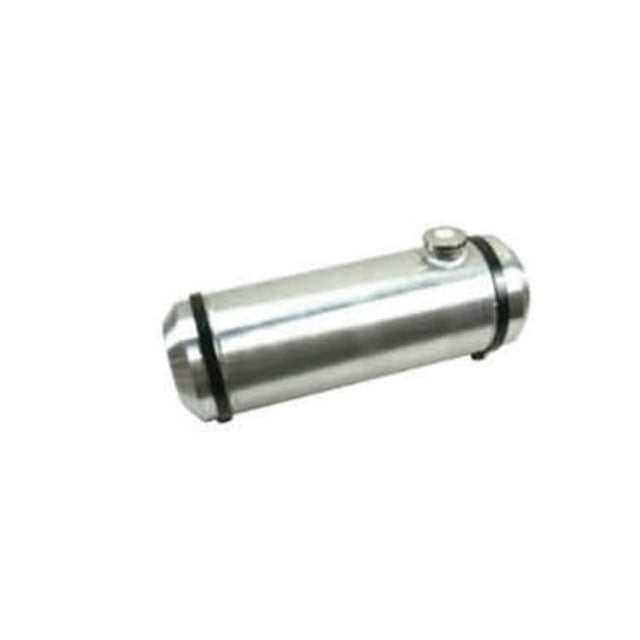 Réservoir de Carburant Rond en Aluminium Filé de 5 gal, Noir - 8 x 24 Po