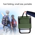 thumbnail image 4 of CHUANK Chaise Pliante de Camping Liquidation Chaise de Pêche avec Sac de Rangement Chaise Pliante d'Extérieur Tabouret de Pêche Compact Tabouret de Camping Portable Chaise de Sac à Dos avec Tissu Oxford Rouge, 4 of 8