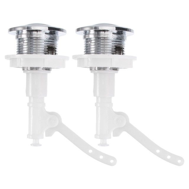 2 Pcs Boutons Poussoirs pour Réservoir d'Eau de Toilette, Bouton Poussoir Robuste, Interrupteur de Réservoir
