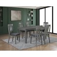 thumbnail image 3 of K-Living Modern Dining Room Furniture Set, 7-Piece Dining Table Set with Chairs in Grey, 3 of 6