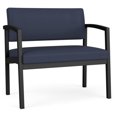 thumbnail image 1 of Lenox Steel Reception Waiting Room Bariatric Chair / Black Steel / Blue, 1 of 5