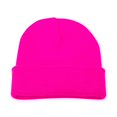 thumbnail image 2 of Bérets à Moins de 5 $ Rose Unisexe Bonnet Tricoté Automne et Hiver Couple Simple Bonnet à Enfiler, 2 of 8