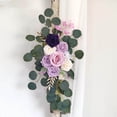 thumbnail image 4 of Rustic Artificial Flower Swag Handmade Hanging Handmade Artificial for Parties Arbor Ornament Purple, 4 of 9