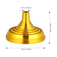 thumbnail image 4 of MasteelfCA 24 Pcs Petits Supports de Drapeaux Base Ronde Plaquée Or Support de Mât de Drapeau Minuscules Supports de Drapeaux de Table Bases de Drapeaux Centre de Table Fournitures de Fête, 4 of 7