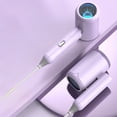 thumbnail image 1 of Séchoir à Cheveux de Voyage Portable, Poignée Pliable Compacte, Double Tension, Conception Légère pour la Maison et les Voyages, Résistant aux Taches, YISHFHP, Violet, 1 of 8