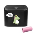 thumbnail image 2 of Creative Car Trash Can Bin with Lid Trash Bags Small Car Leakproof Garbage Can Dinosaur Pattern Dust Bin Organizer Container Dinosaur One Size, 2 of 11