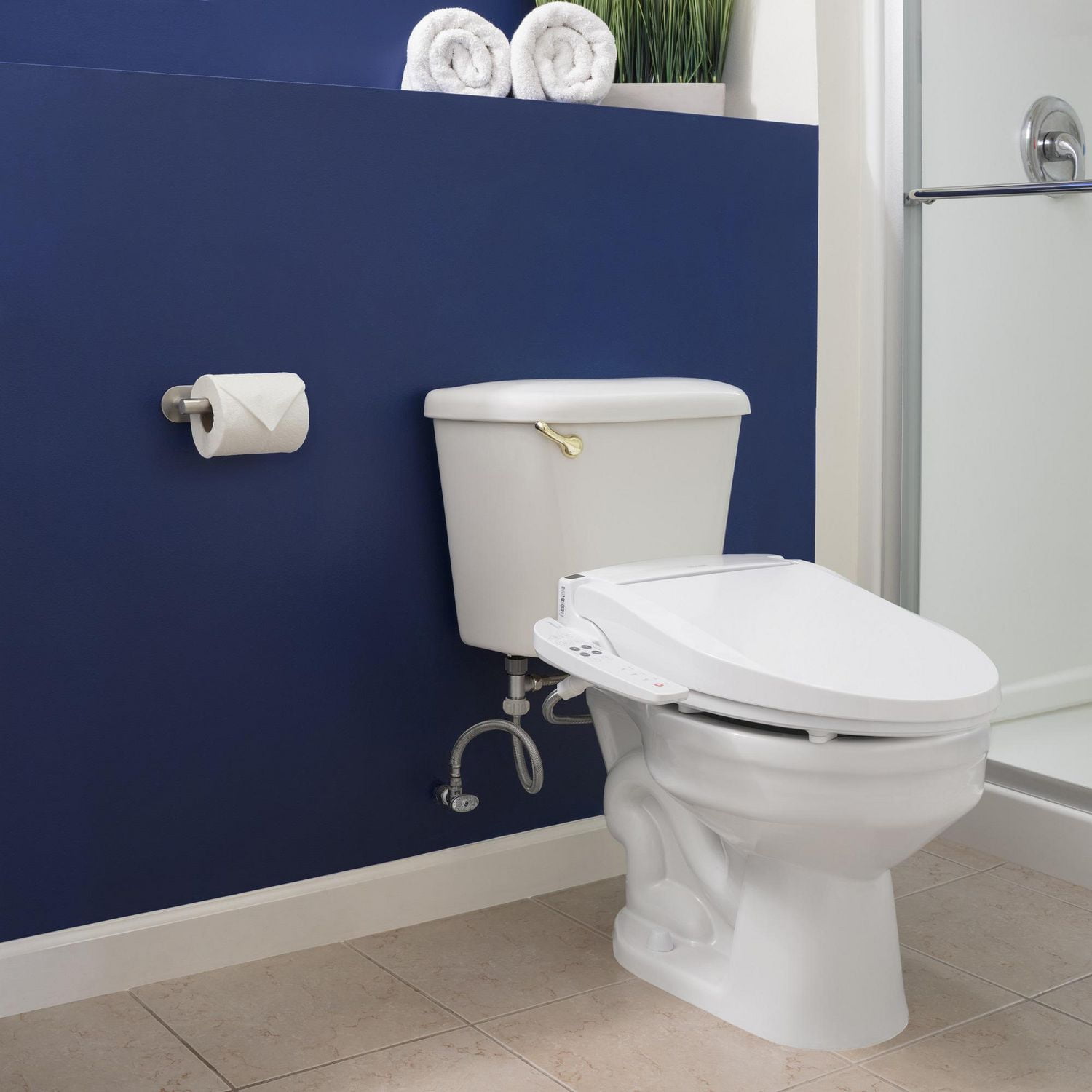 Swash Select BL67 Sidearm Bidet Seat, Round White