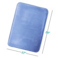 thumbnail image 1 of 1 Small Clara Clark Bath Mat Bathroom Rug - Absorbent Memory Foam Bath Rugs - Non-Slip, Thick, Cozy Velvet Feel Microfiber Bathrug, Plush Shower, Toilet- Floor Bathmats Carpet - Calm Blue - 17"x24", 1 of 6