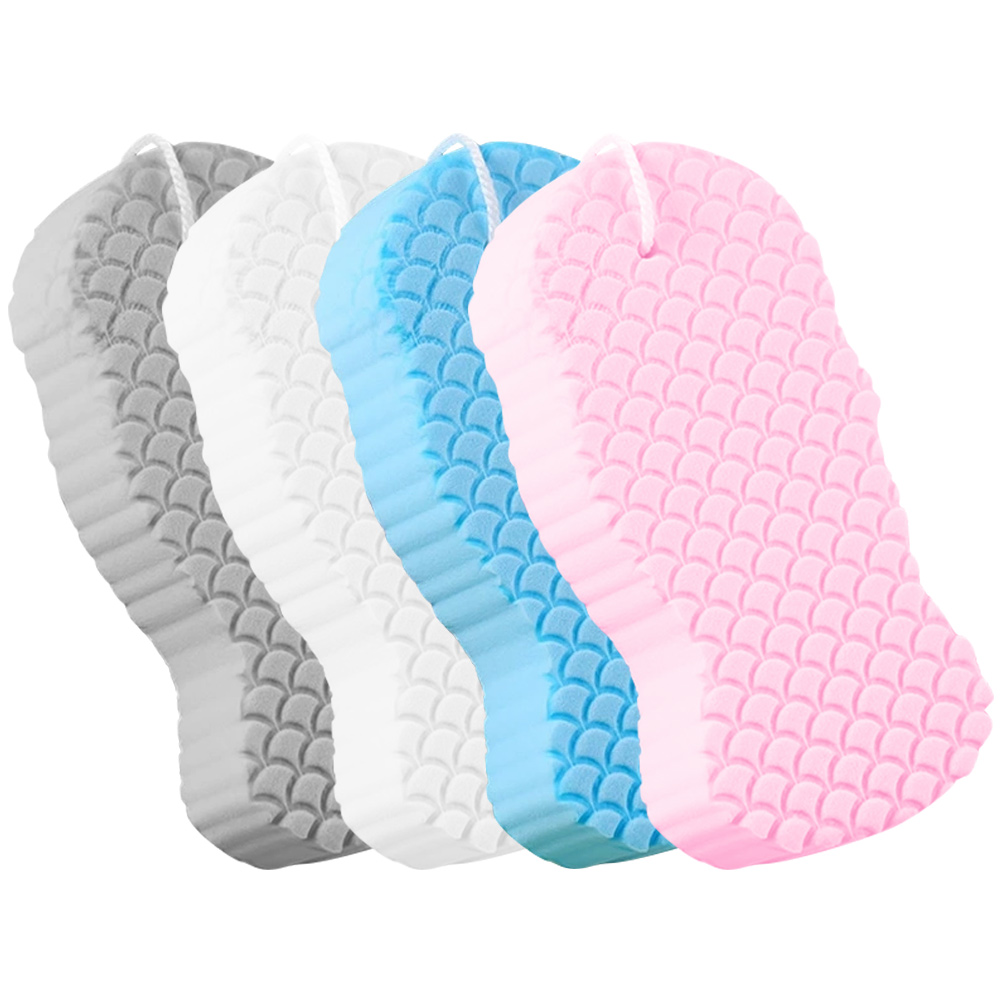4 Pcs Éponges de Douche Confortables Résistantes à l'Usure pour Bébé