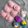 thumbnail image 4 of Chocolate Easter Eggs,6 Silicon Chocolate Molds Easter Rabbits Eggs Molds Interesting Baking Tools for Candy Cake Homemade Kitchen Gadget,Easter Egg Candy,Easter Chocolate Molds, 4 of 6