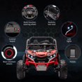 thumbnail image 4 of 24V 2-Seater Ride On UTV for Kids, Electric Off-Road Truck w/Remote Control, Lights, Music, Battery Powered Ride On Car for Boys Girls, 4 of 6