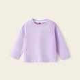 thumbnail image 5 of Kids Top, Casual Sports Solid Color Long Sleeve Round Neck Shirt, 5 of 5